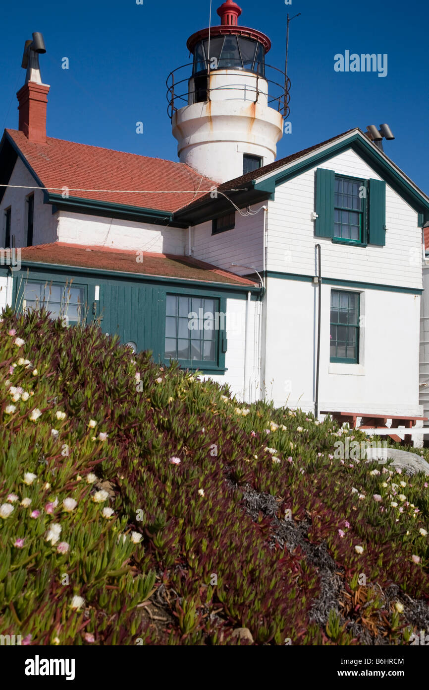 Battery Point Lighthouse, Crescent City, Kalifornien. Stockfoto