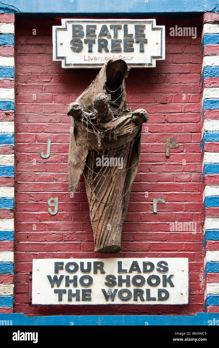 "Beatle Street", Liverpool, Merseyside UK Stockfoto