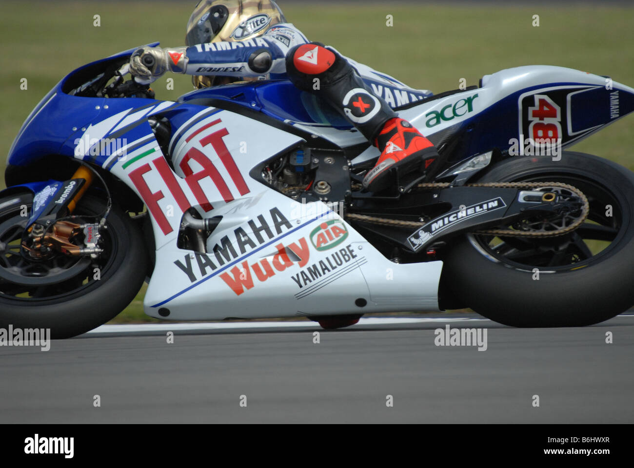 MOTO GP BRITISH GRAND PRIX DONNINGTON PARK 20. JUNI 2008 NR.: 48 JORGE LORENZO Stockfoto
