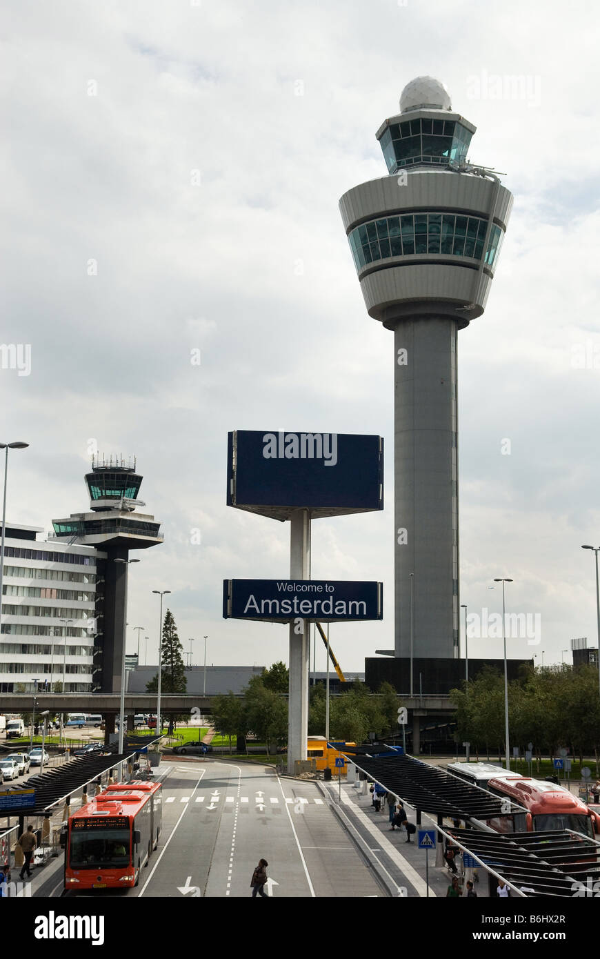 Flughafen Schiphol in Amsterdam Niederlande Stockfoto