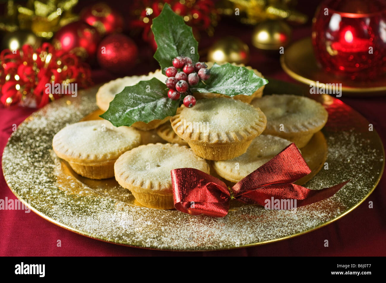 Mince Pies UK Essen Stockfoto