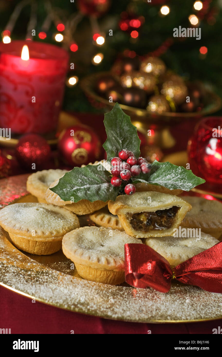 Mince Pies UK Essen Stockfoto