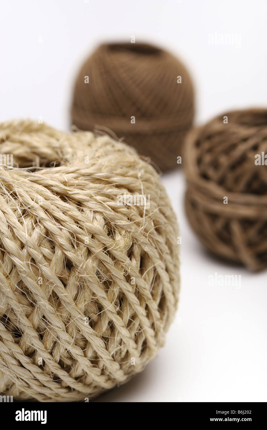 Sleave Sisal Seil Stockfoto