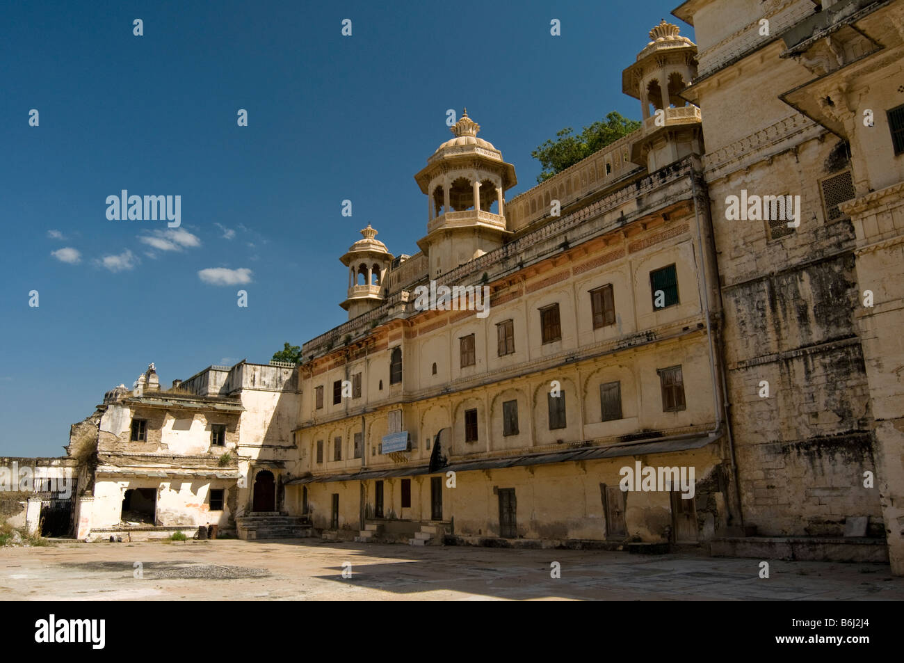 Stadtschloss. Udaipur. Rajasthan. Indien Stockfoto