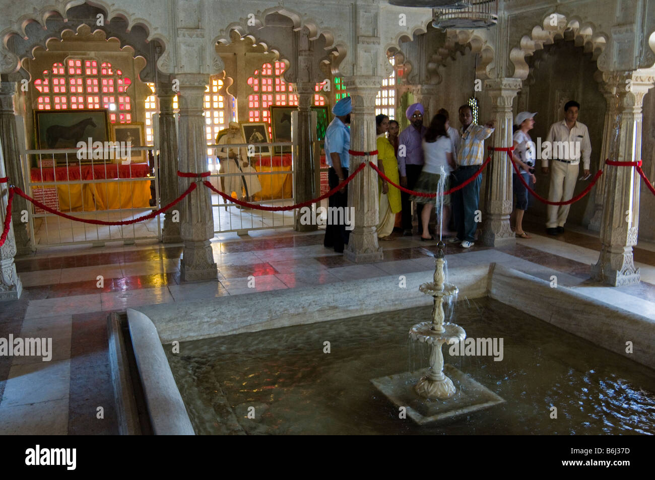 Stadtschloss. Udaipur. Rajasthan. Indien Stockfoto