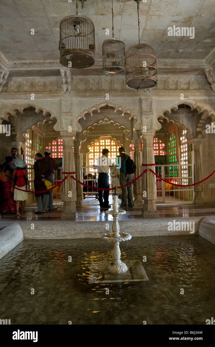 Stadtschloss. Udaipur. Rajasthan. Indien Stockfoto