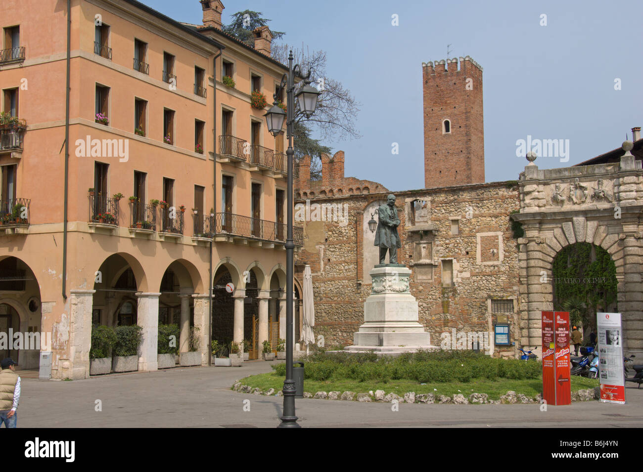 Vicenza Teatro Olimpico Veneto Italien Stockfoto