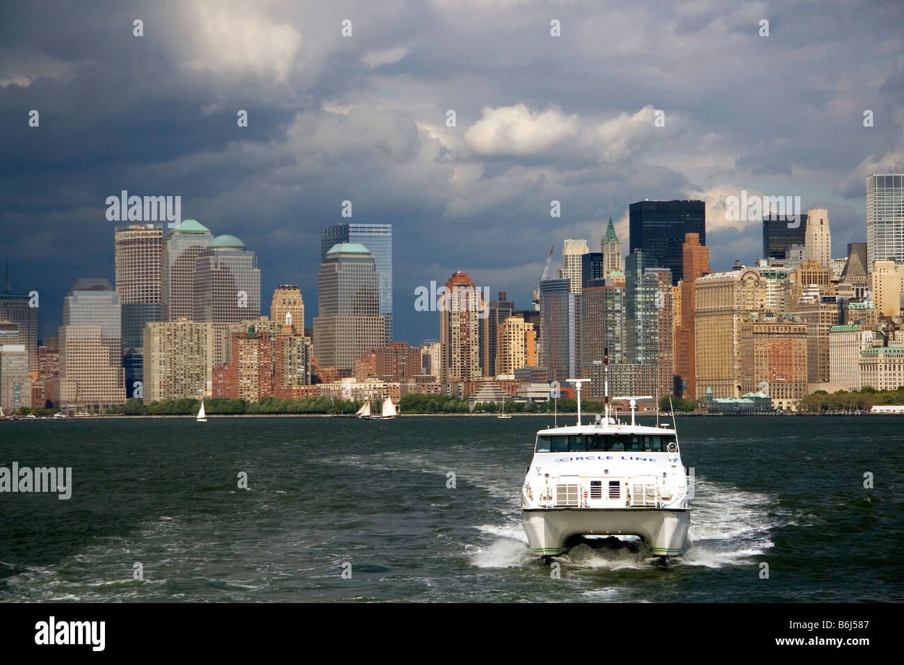Senken Sie Manhattan New York City New York USA Stockfoto