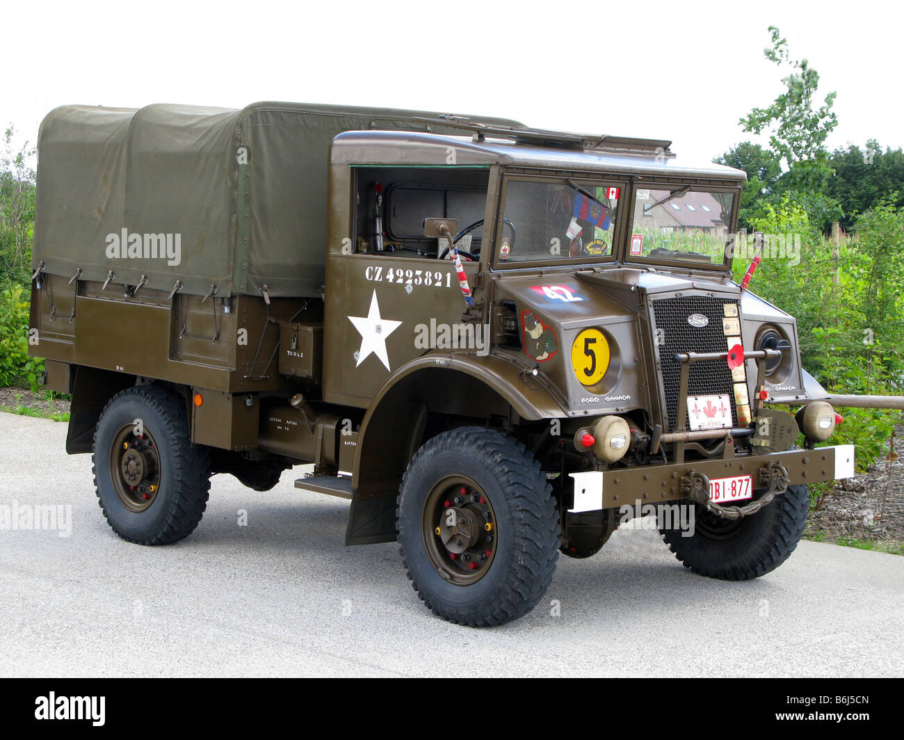 Kanadische WW2 Militär-LKW, Modell - Ford F15A CMP, ca. 1943. Stockfoto