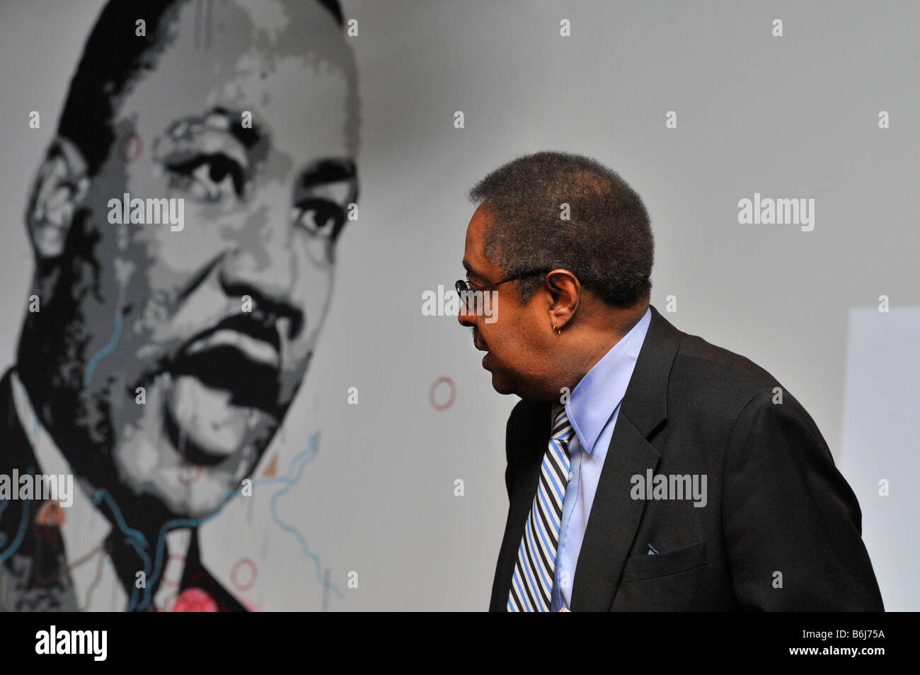 Clarence B. Jones Rechtsanwalt und Berater von Martin Luther King Stockfoto