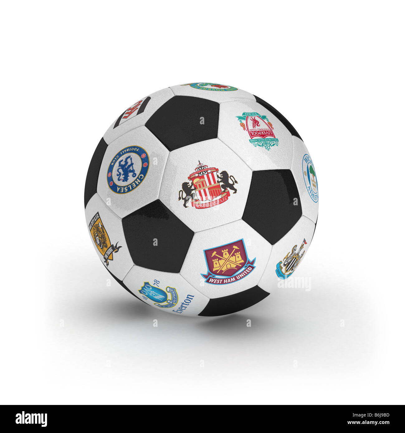 Premier League Fußball Stockfoto