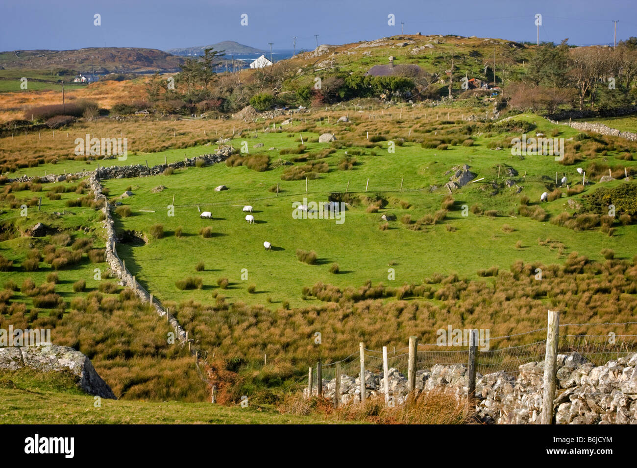 Oberen Sky Road, Connemara, Irland Stockfoto