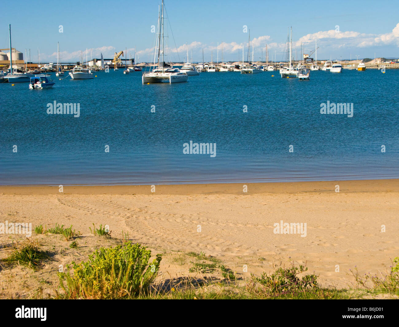 Strand neben dem Hafen Bunbury Western Australien WA Stockfoto