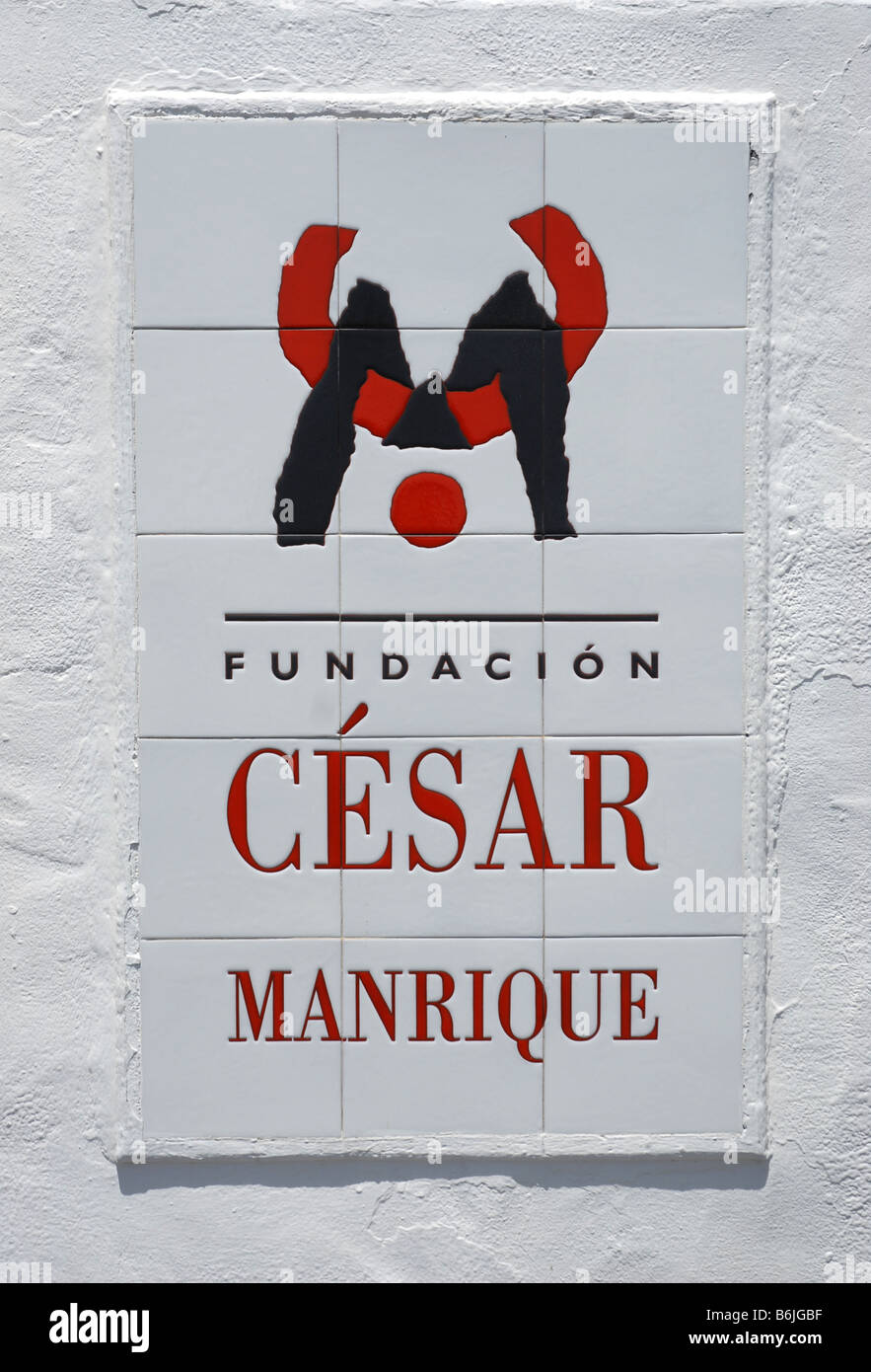 Die Fundacion Cesar Manrique in der Nähe von Tahiche auf Lanzarote Stockfoto
