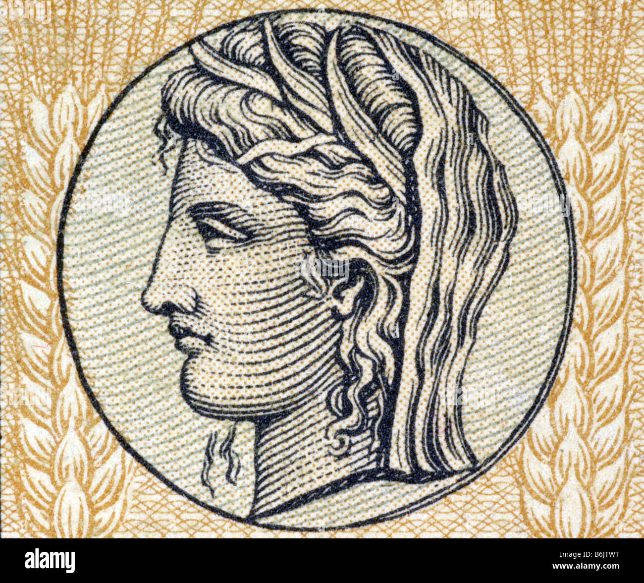Demeter, die Göttin der Getreide- und Fertilityon Stockfoto