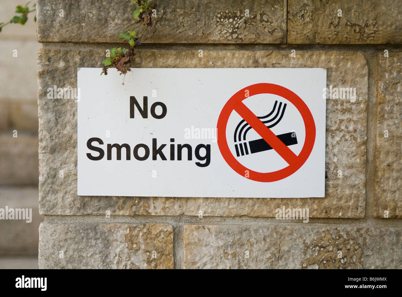 Kein Rauchen Zeichen Libanon Nahost Stockfoto
