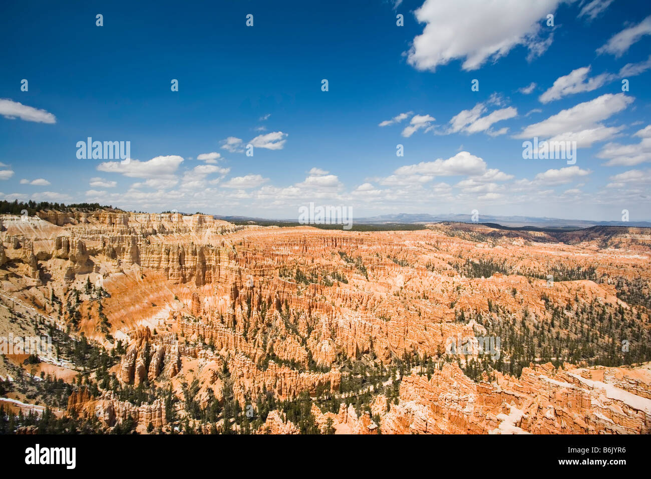 Die Hoodoo Felsformationen aus Sicht der Bryce in Bryce-Canyon-Nationalpark in Utah Stockfoto