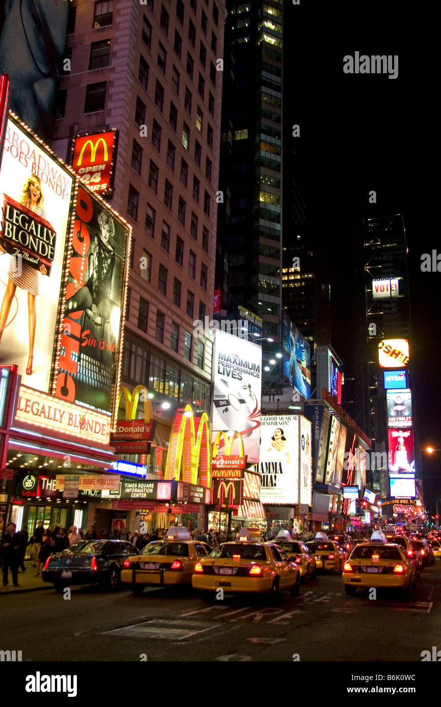 Broadway-Theatern in Midtown Manhattan New York City New York USA Stockfoto