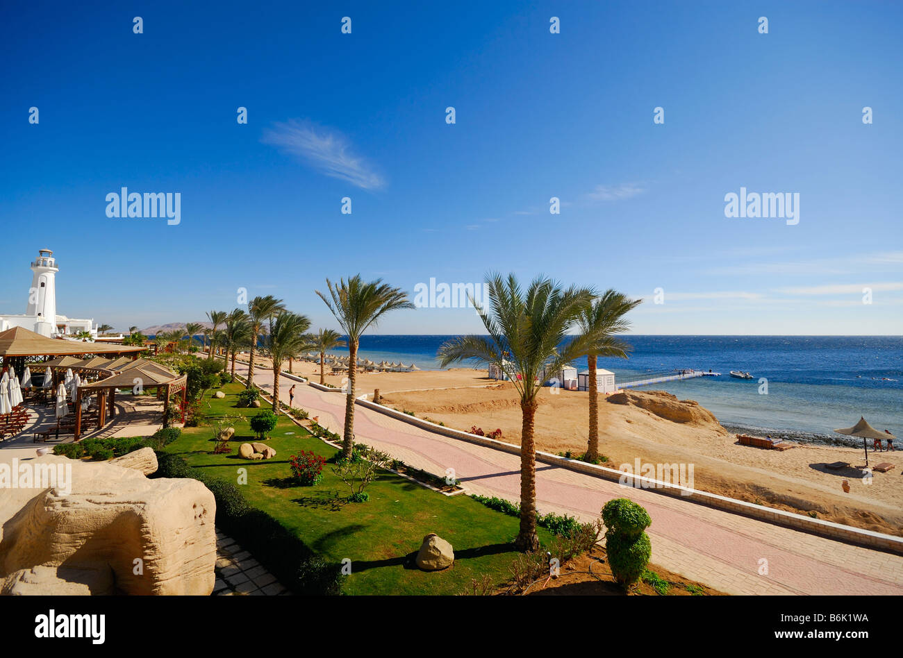 schöner Strand und Meer in Sharm el Sheikh Ägypten Stockfoto