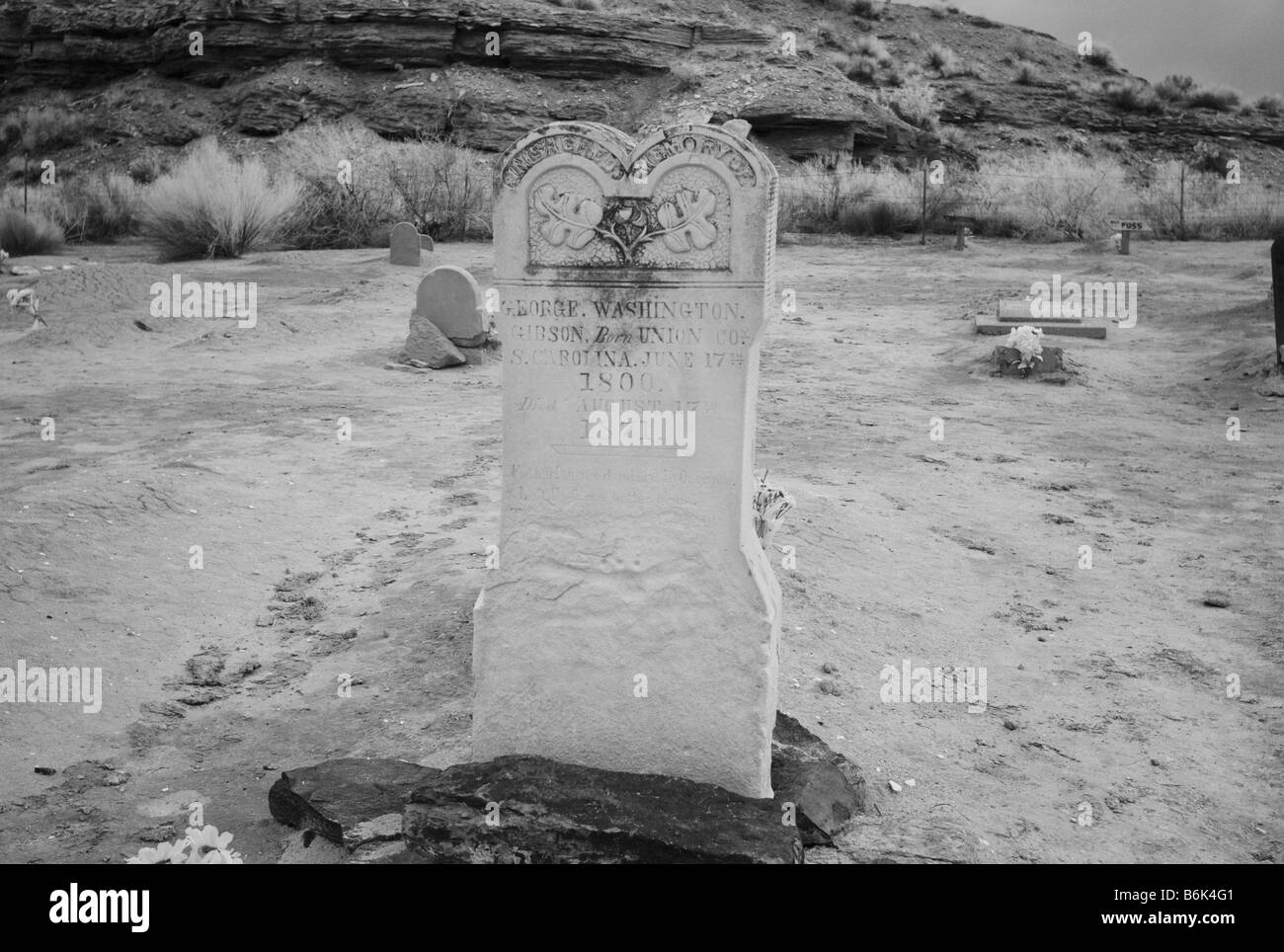 Grafton Friedhof Grafton Geisterstadt Utah USA nahe Zion National Park Stockfoto