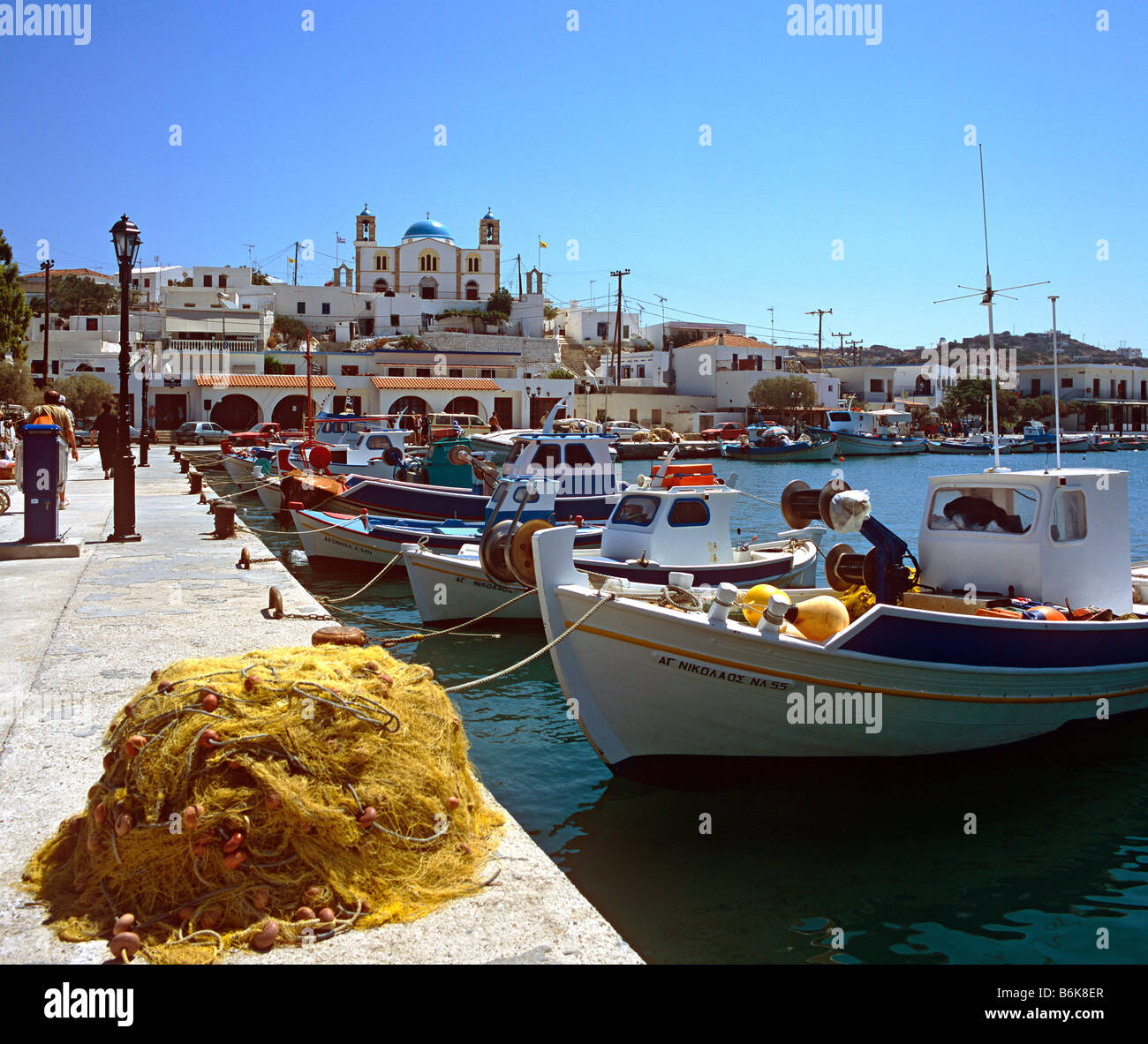 Lipsi Hafen griechische Inseln Hellas Stockfoto