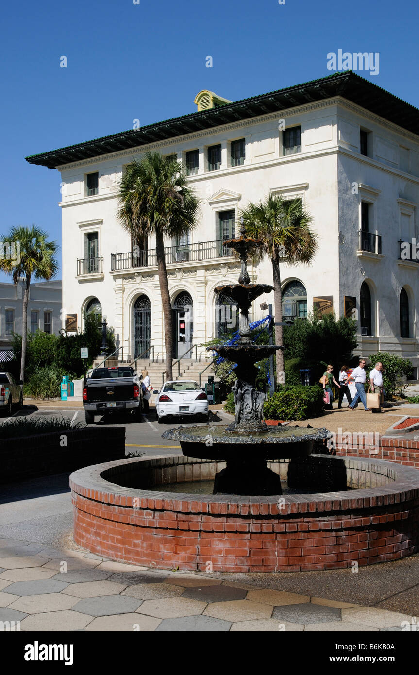 Orts-Zentrum Eigenschaft der berühmten alten Postgebäude in Fernandina Beach Florida USA Stockfoto