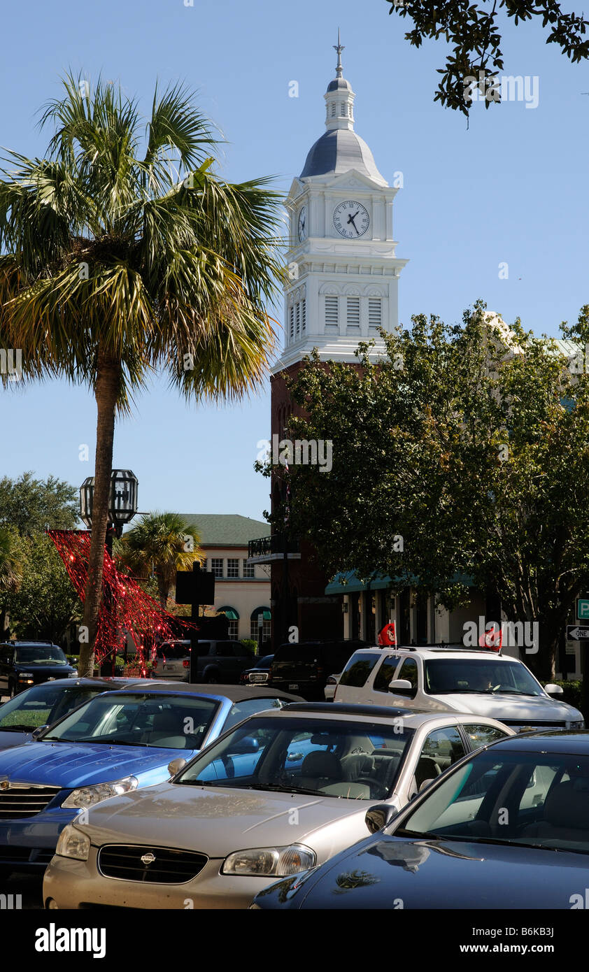 Die Innenstadt von Hauptstraße Fernandina Beach Amelia Island Florida USA Stockfoto