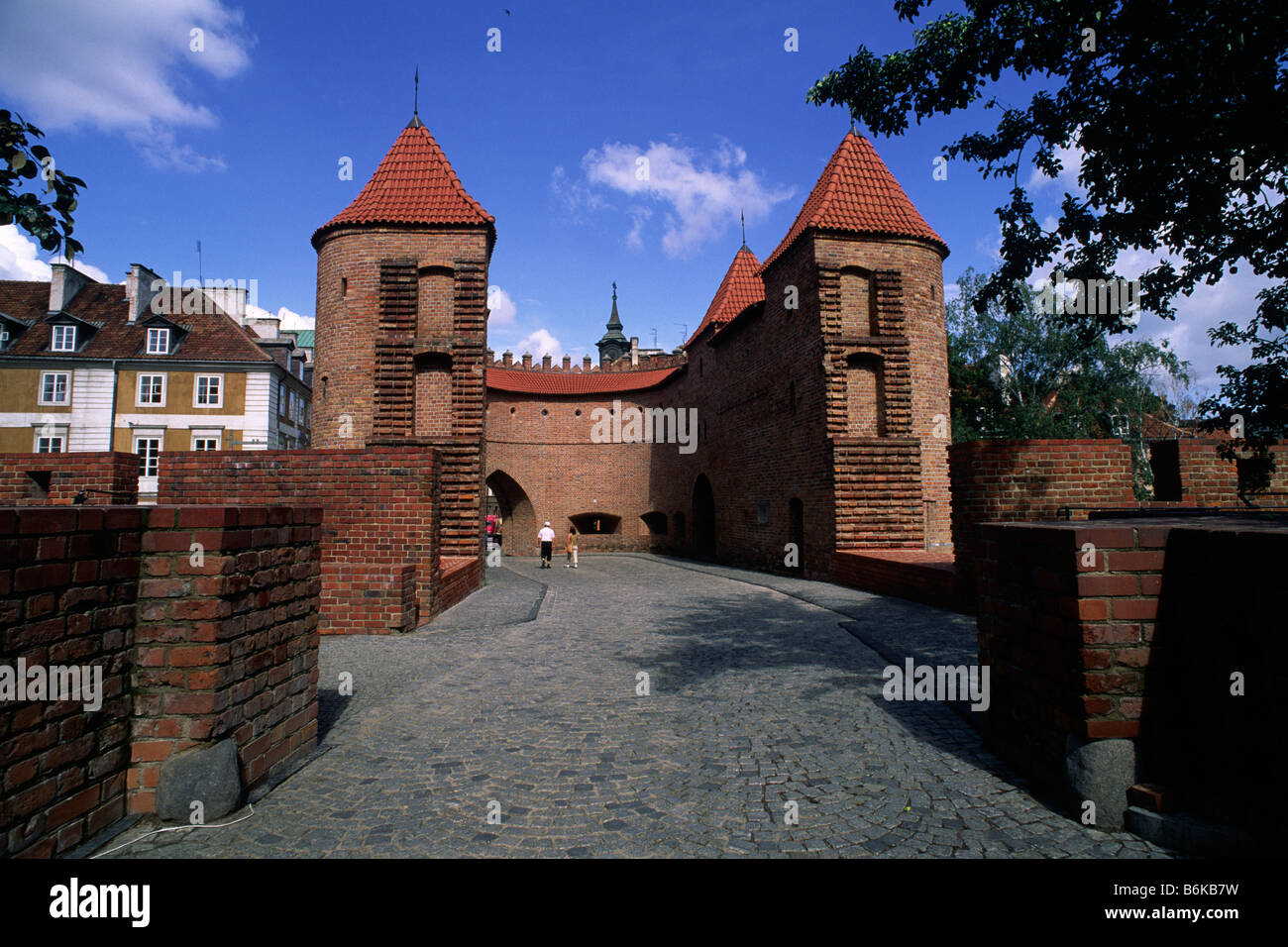 Polen, Warschau, Barbican Stockfoto