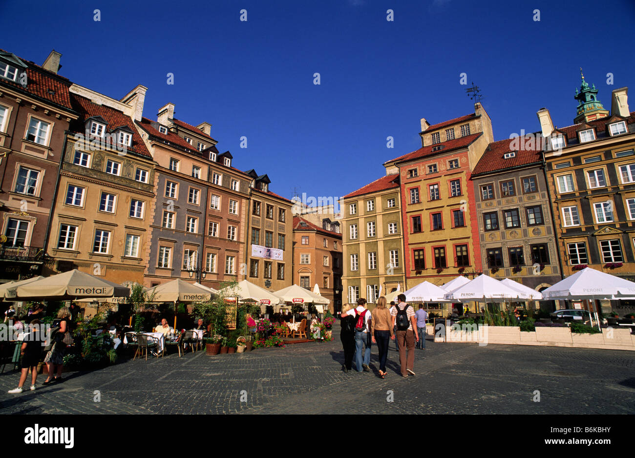 Polen, Warschau, Altstadtplatz Stockfoto
