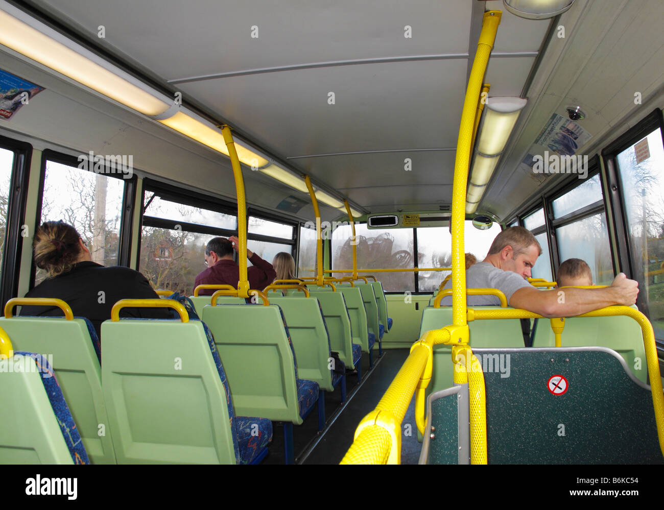 Im Bus, Radley nach Oxford Stockfoto