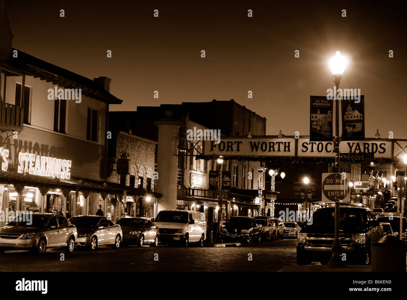Fort Worth Stockyards Stockfoto