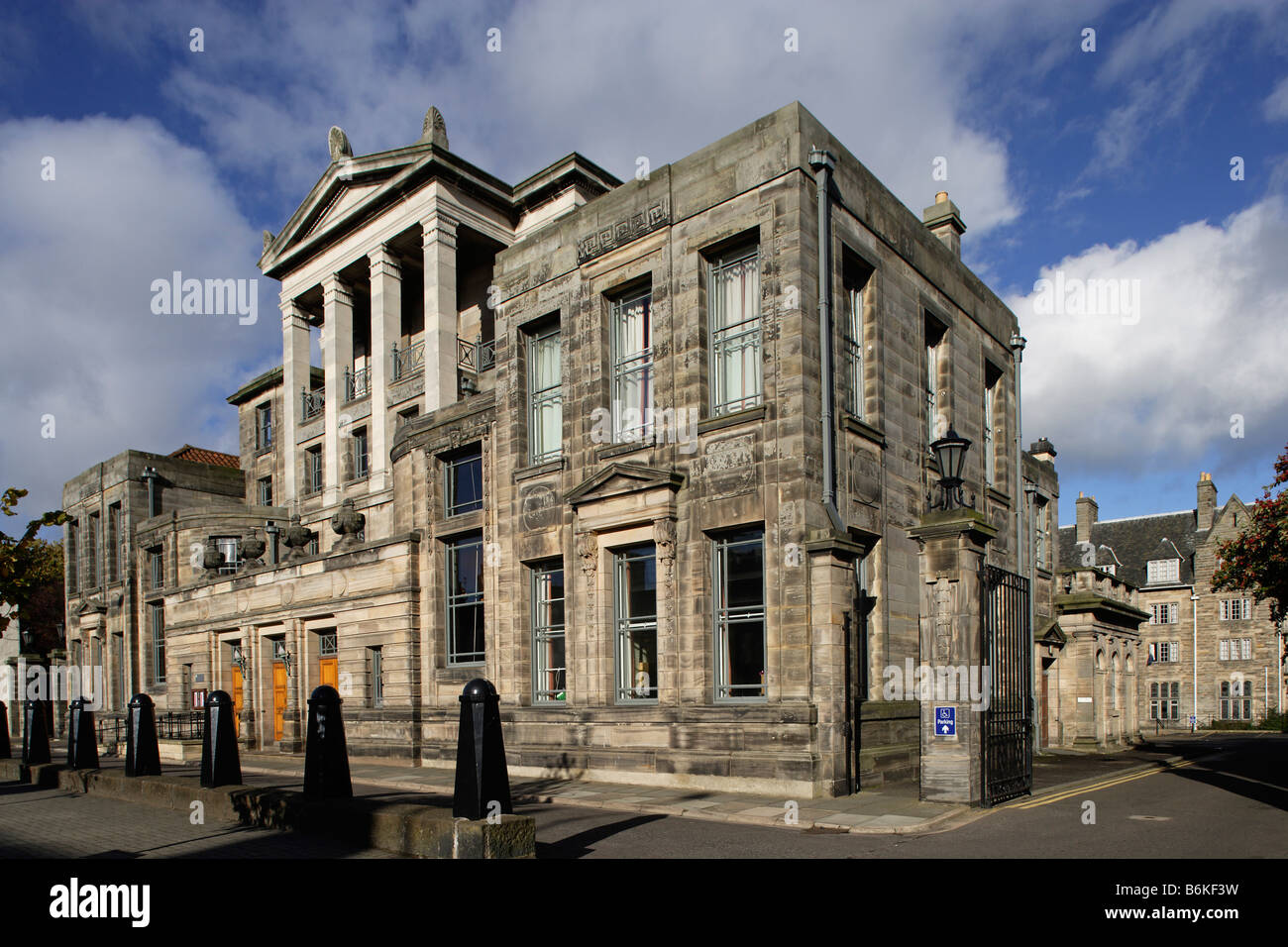 St Andrews University of St Andrews jüngere Hall Musikzentrum seit 1747 United College 1828 9 Neo jakobinischen Fife Schottland, Vereinigtes Königreich Stockfoto