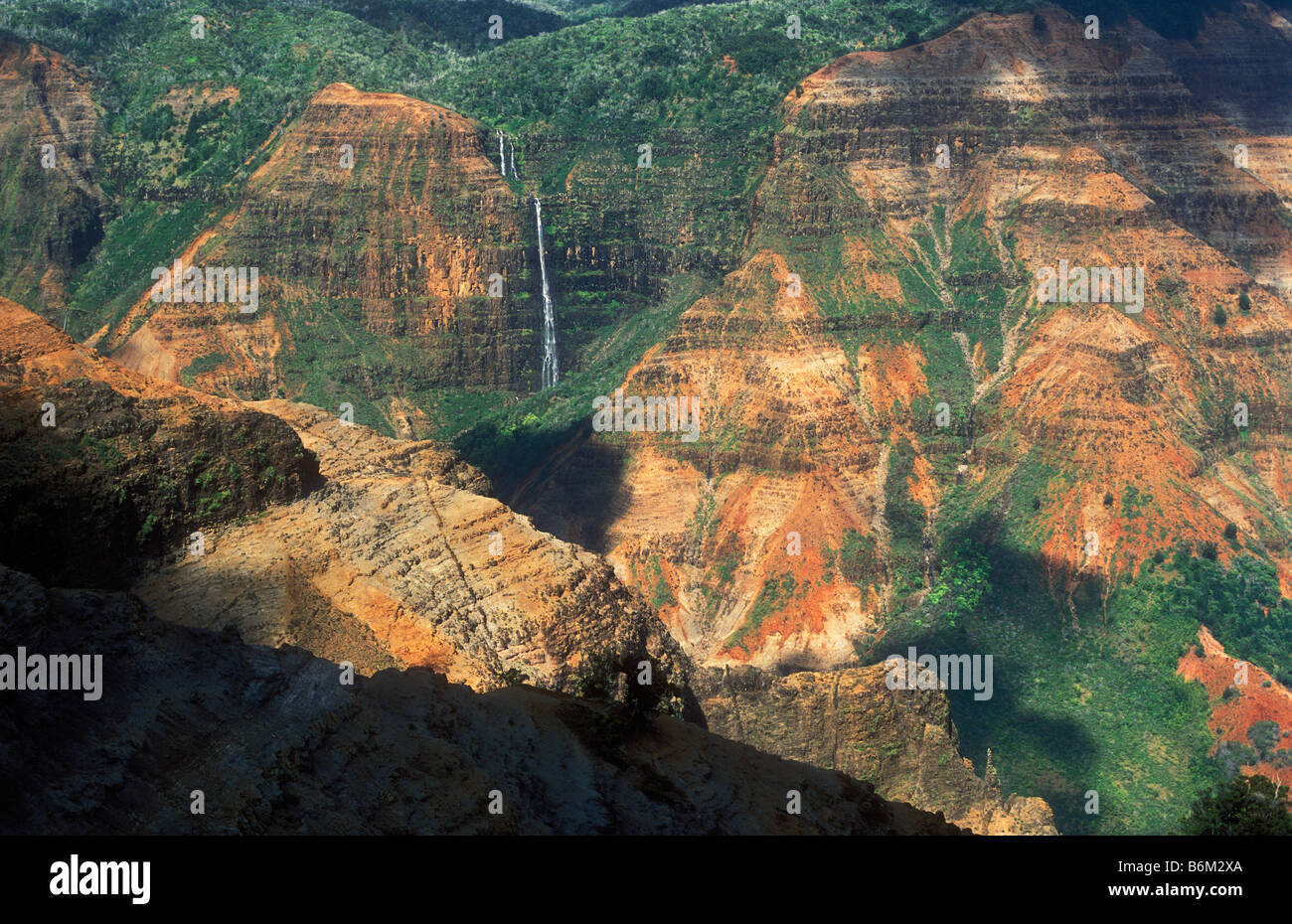 Waimea Canyon, der Grand Canyon des Pazifik Waimea Canyon State Park Kauai Hawaii bezeichnet Stockfoto