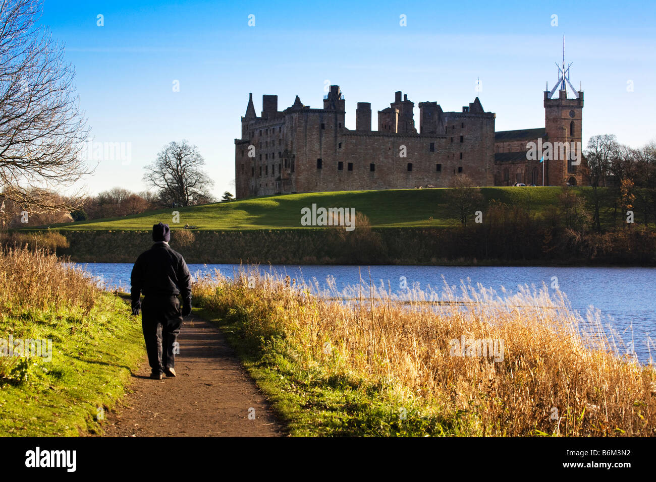 Linlithgow Palace, Linlithgow, West Lothian, Schottland. Stockfoto