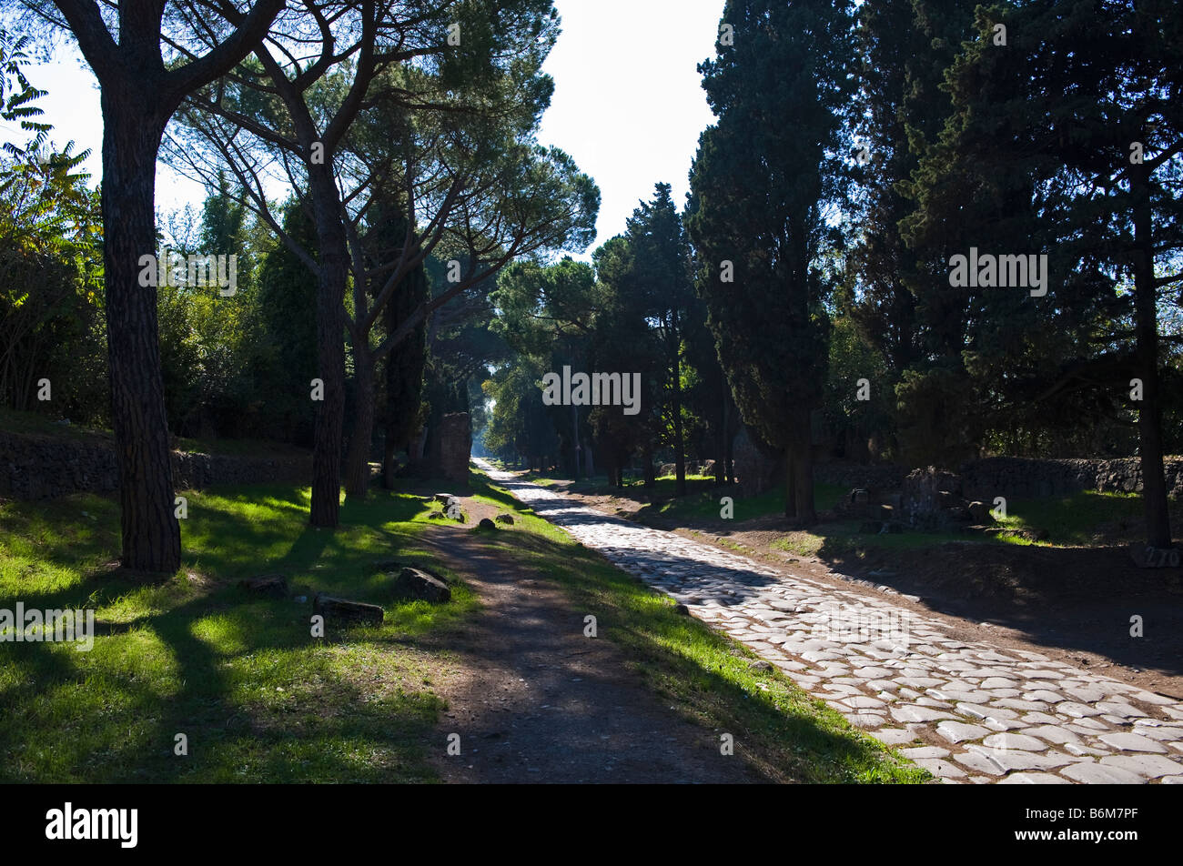 Italien Rom Via Appia Antica Stockfoto
