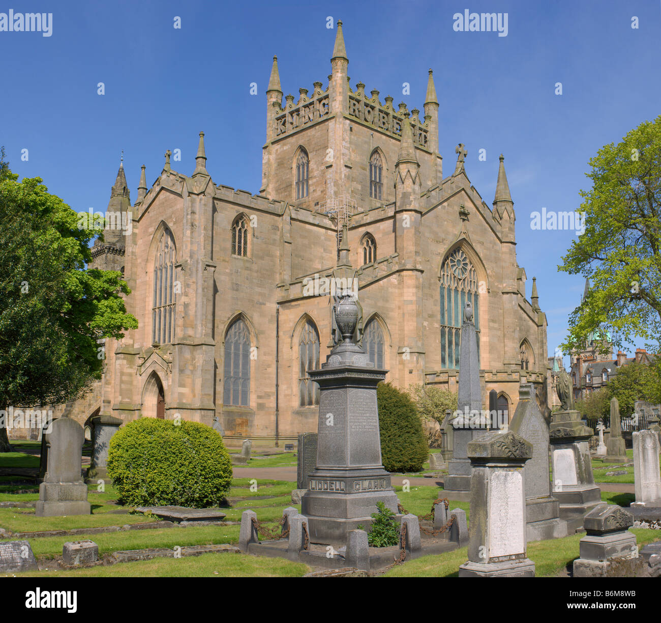 Genähte GROSSE DATEI Dunfermline Abbey Dunfermline Fife Schottland Stockfoto