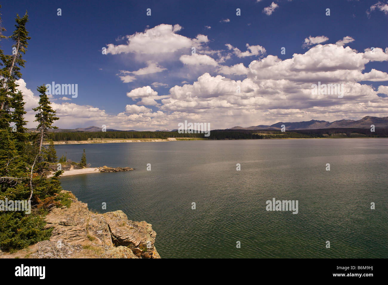 YELLOWSTONE NATIONAL PARK WYOMING USA Yellowstone Lake Stockfoto