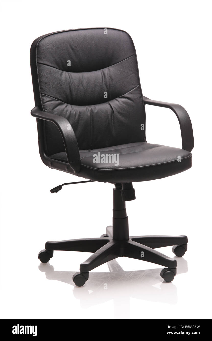 Bild von einem Leder Bürostuhl Stockfoto