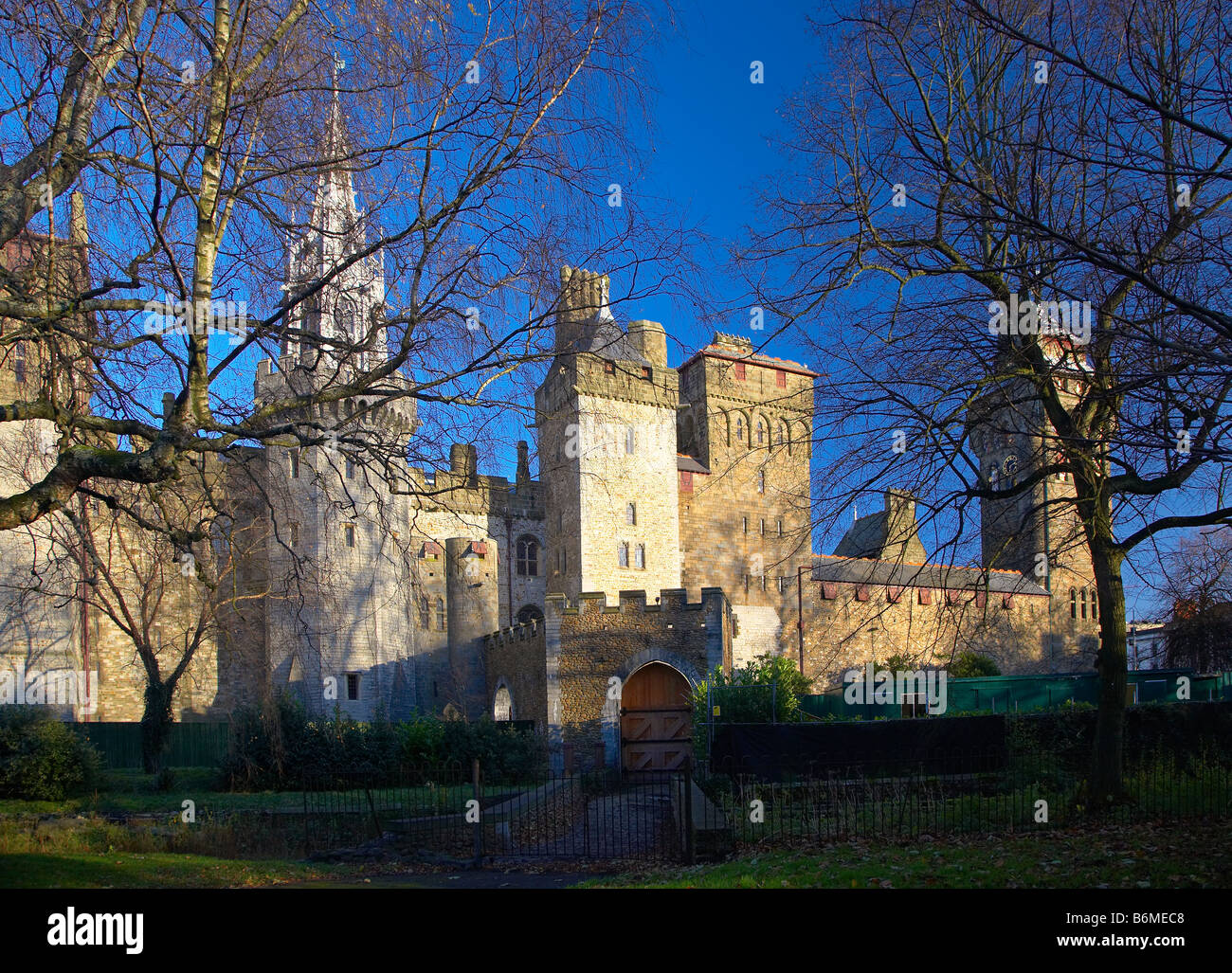Schloss von Cardiff, Cardiff, Wales, UK Stockfoto