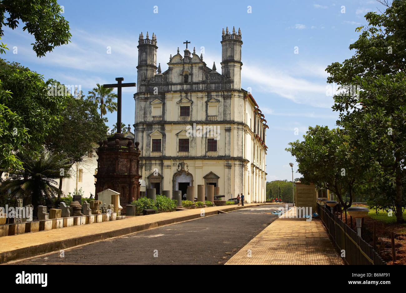 Kirche des Heiligen Franziskus von Assisi, alten Goa, Indien Stockfoto