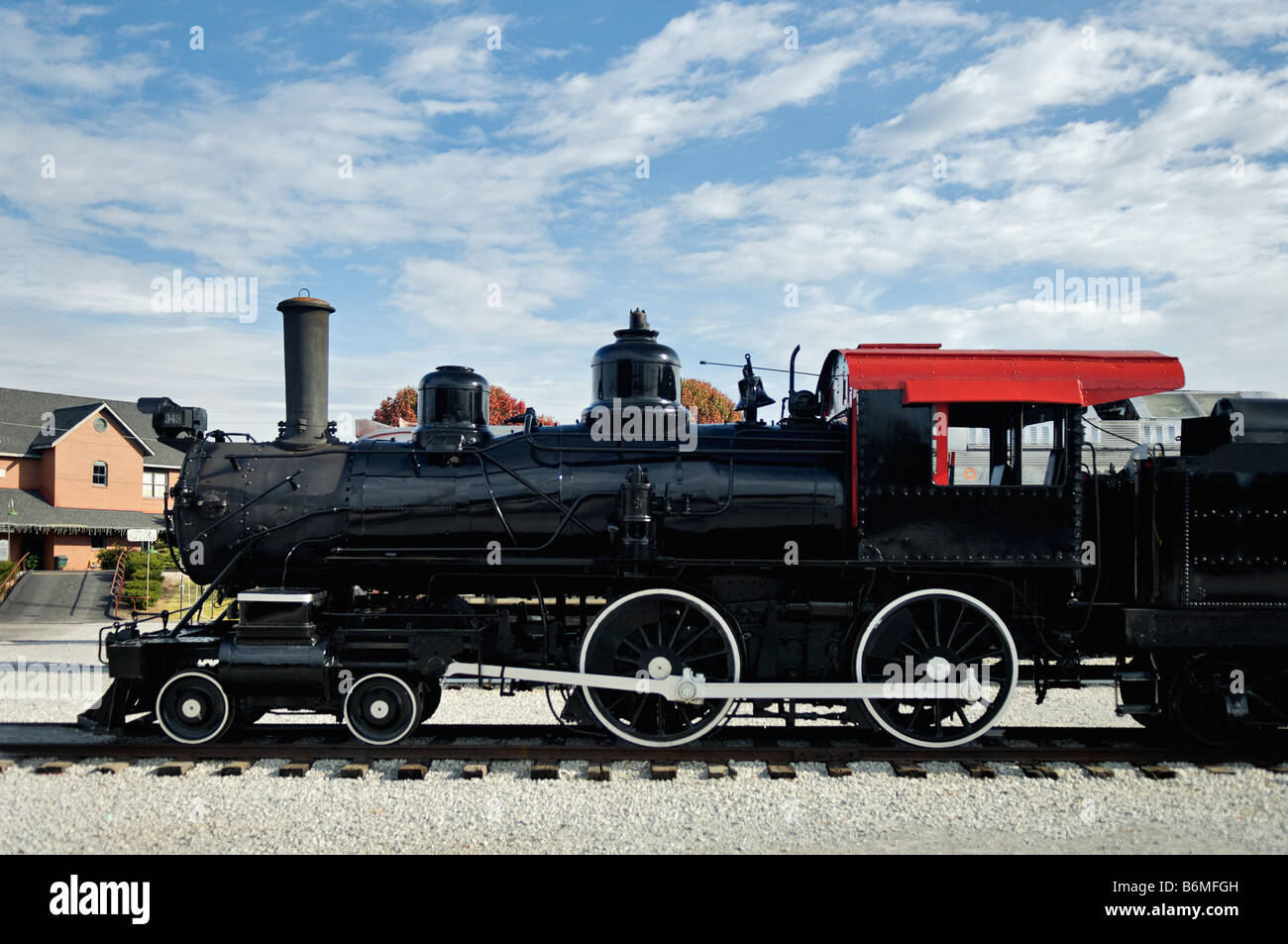 Dampflokomotive im Tennessee Valley Railroad Museum in Chattanooga, Tennessee Stockfoto