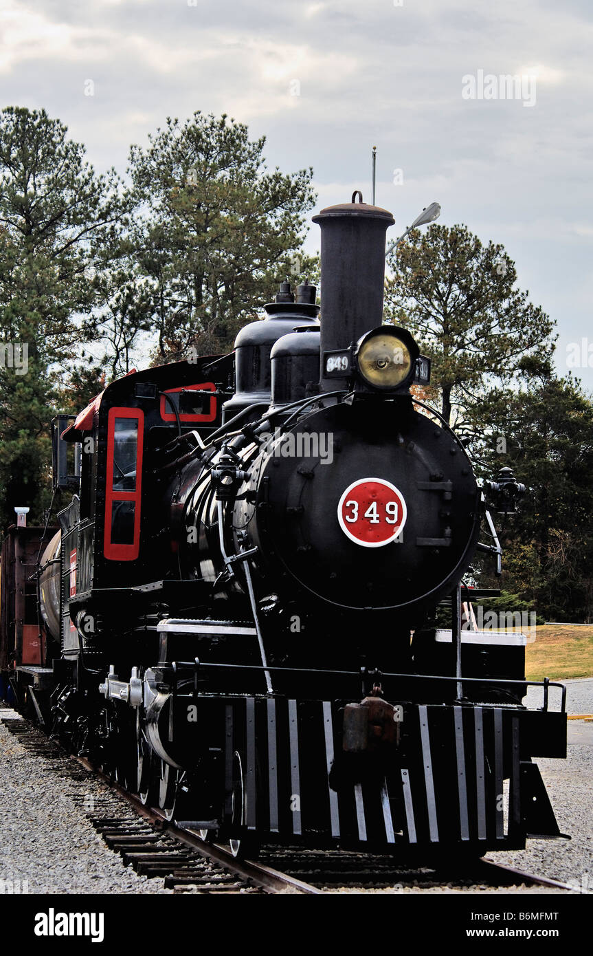 Dampflokomotive im Tennessee Valley Railroad Museum in Chattanooga, Tennessee Stockfoto