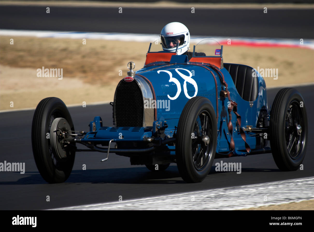 Ein 1925 Bugatti T-35A in der historischen Autorennen Monterey, Monterey, Kalifornien, USA Stockfoto