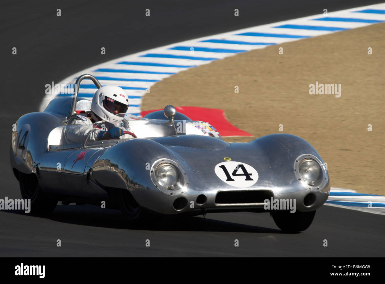 Ein 1958 Lotus 15 an der historischen Autorennen Monterey, Monterey, Kalifornien, USA Stockfoto