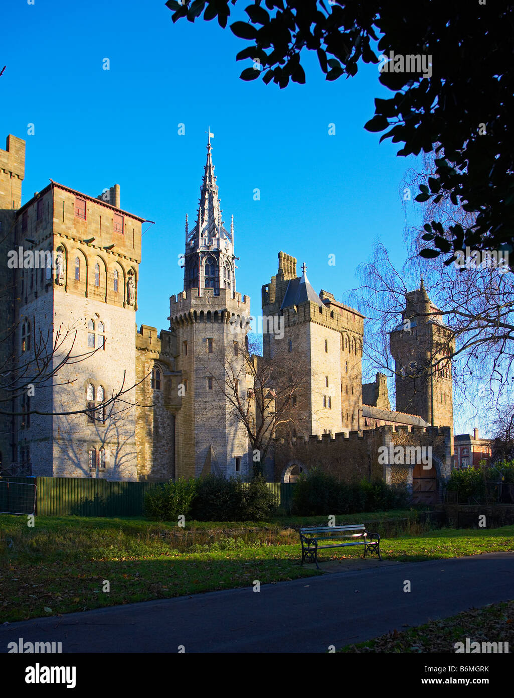 Schloss von Cardiff, Cardiff, Wales, UK Stockfoto