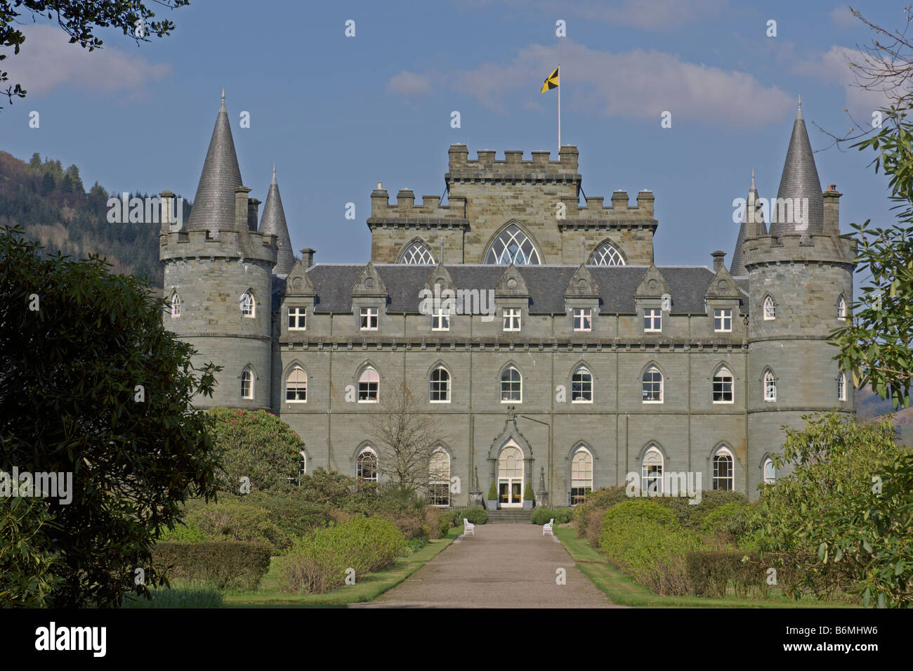 Inveraray Castle Inveraray Argyll und Bute Schottland Januar 2008 Stockfoto
