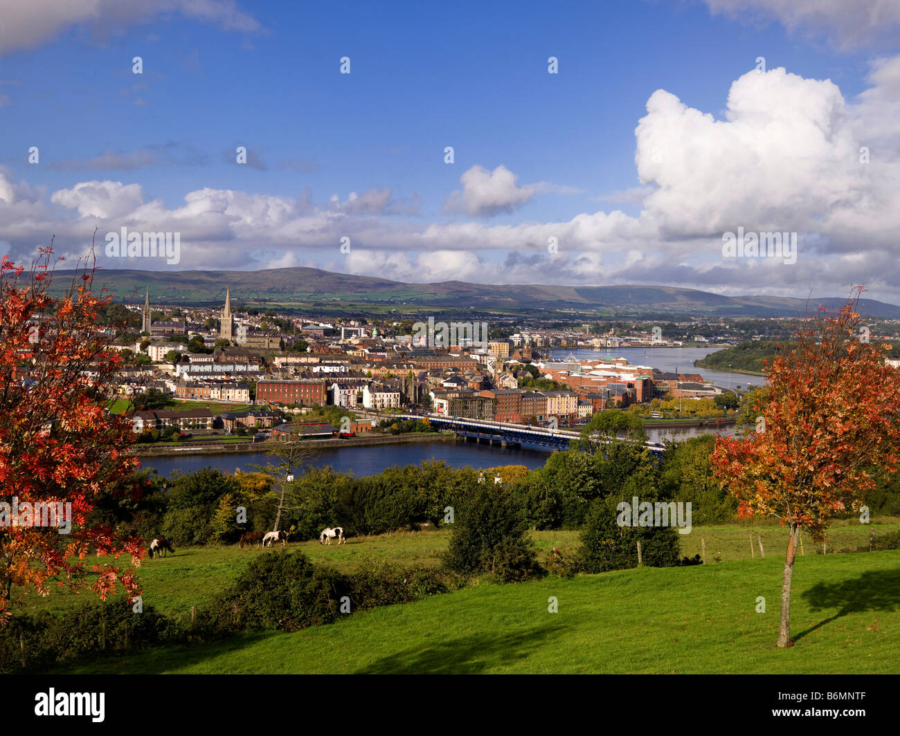 Craigavon Brücke Derry City-Nordirland Stockfoto