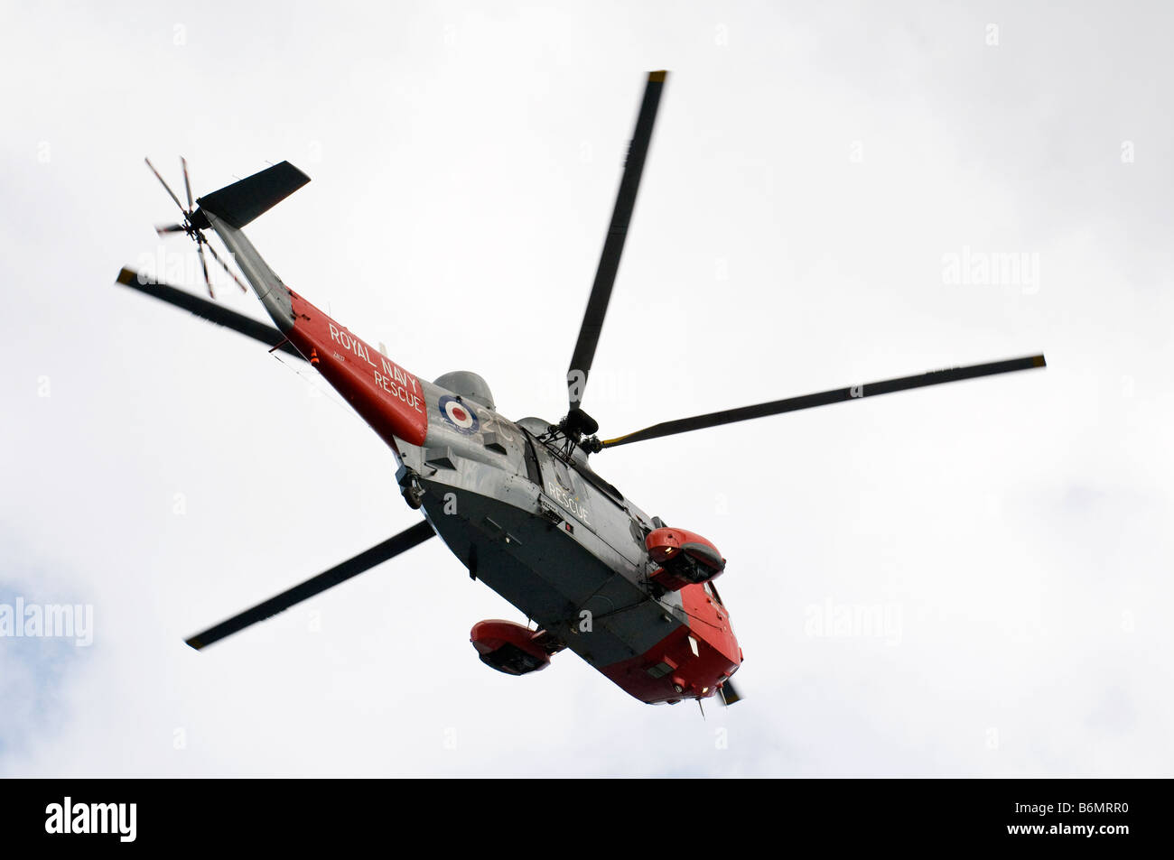 Royal Navy Rettungshubschrauber, Funchal 500 Tall Ships Regatta, Falmouth, Cornwall, UK Stockfoto