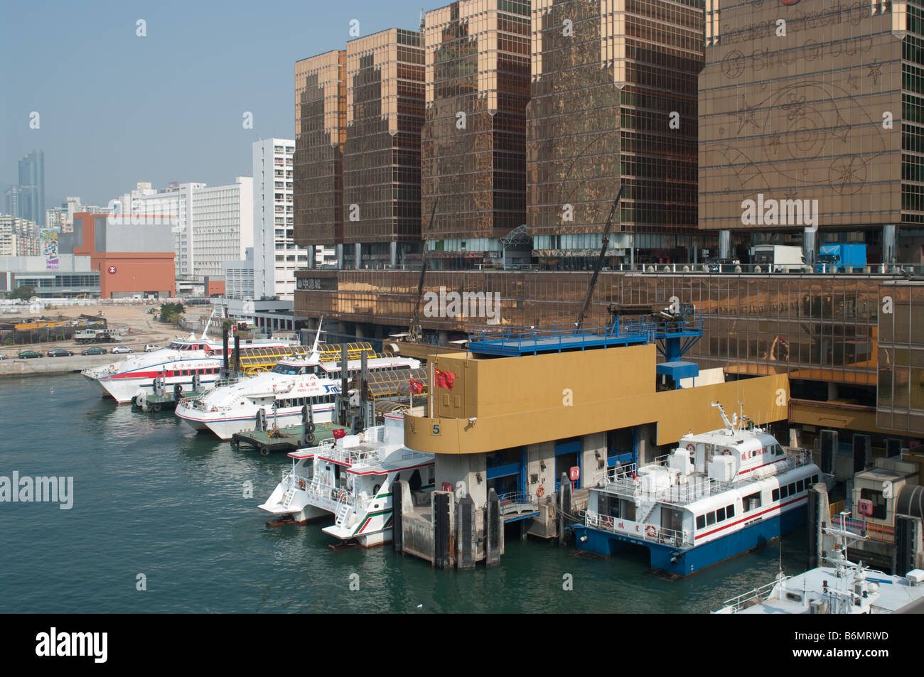 Hong Kong China Ferry Terminal Stockfoto