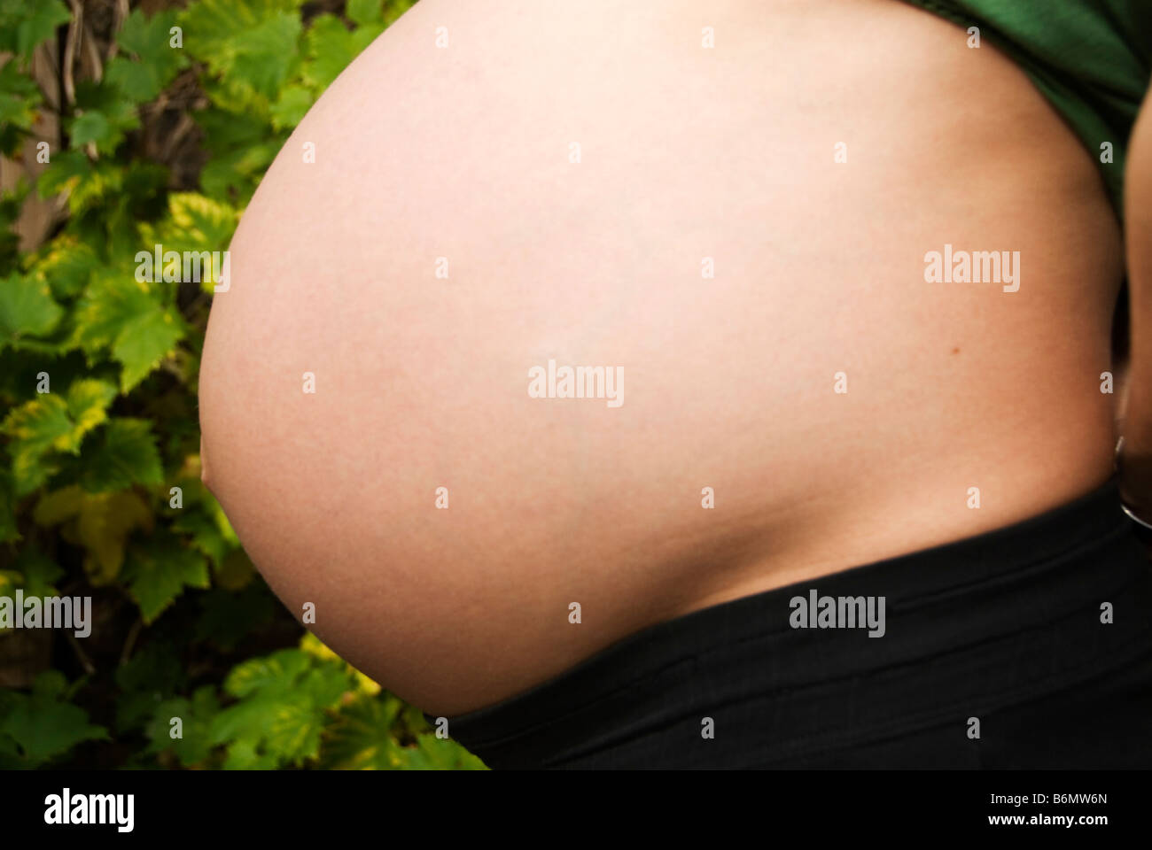 London 2008 Schwangerschaft volle Amtszeit Stockfoto